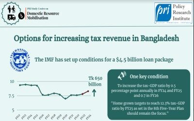 Infographic on PRI Briefing: IMF Loan Conditions on Domestic Revenue Mobilisation